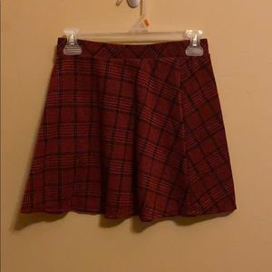 Red and black skirt